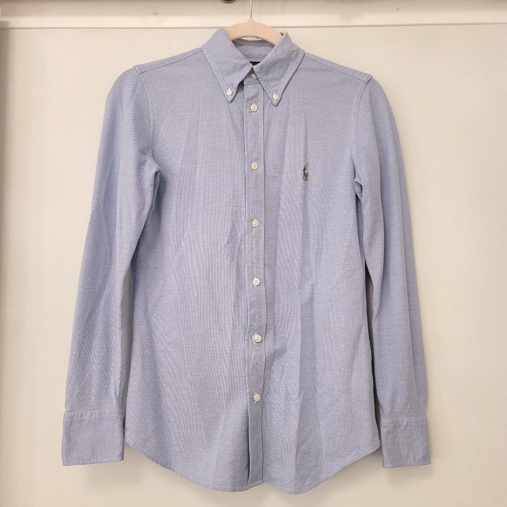 Polo Ralph Lauren | Blue Button Down Knit Oxford